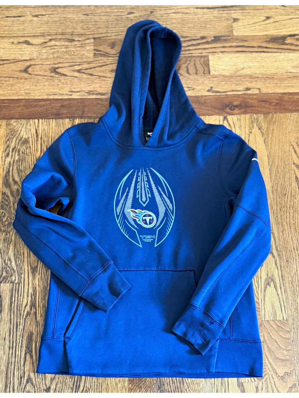 Nike Tennessee Titans NFL Football Pullover Hoodie Sweatshirt Blue Youth M